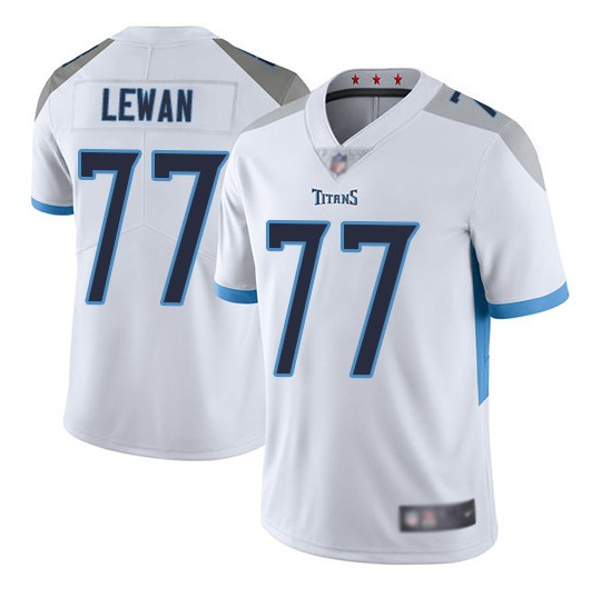 Men's White Tennessee Titans #77 Taylor Lewan Vapor Untouchable Limited Stitched Football Jersey