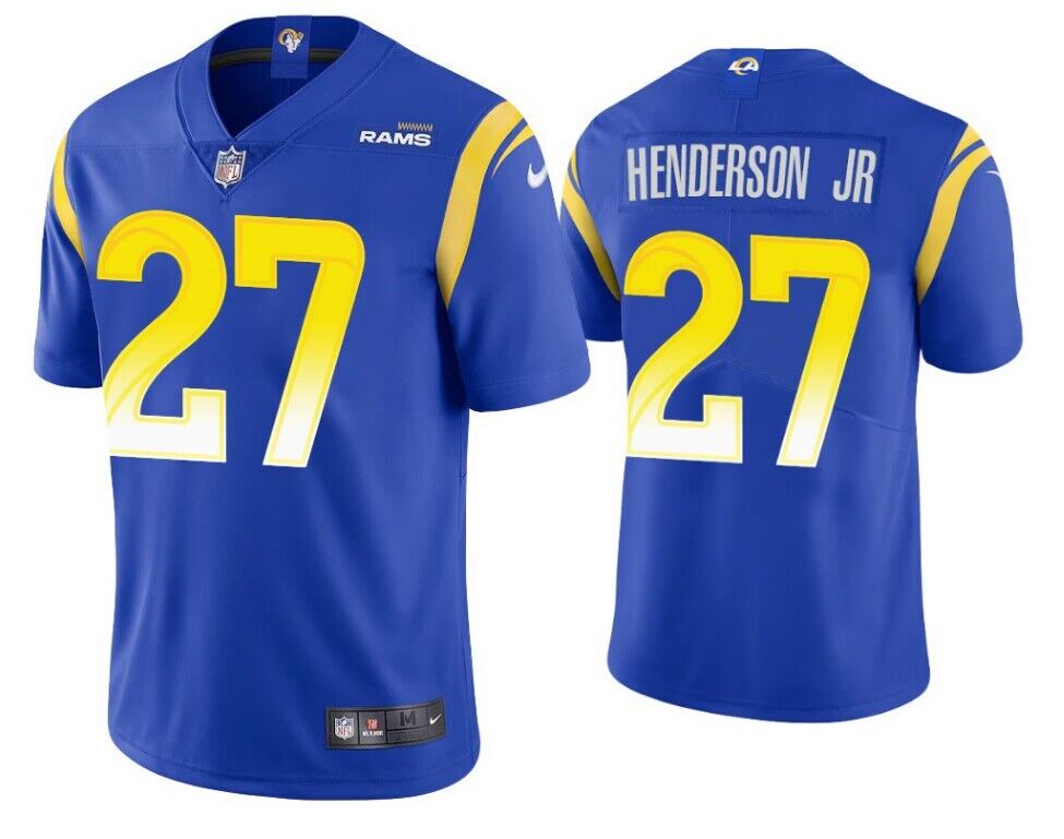Men's Royal Los Angeles Rams #27 Darrell Henderson Jr. Vapor Untouchable Stitched Football Jersey