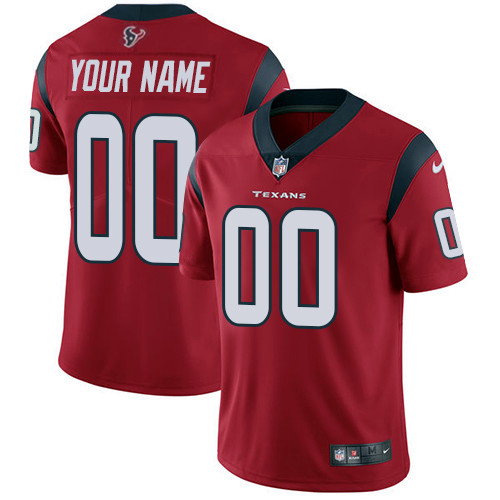 Men's Red Houston Texans 2023 Draft Custom Vapor Untouchable Limited Stitched Jersey