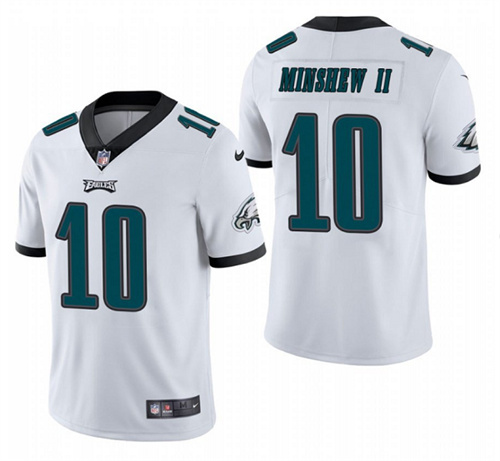 Men's White Philadelphia Eagles #10 Gardner Minshew II Vapor Untouchable Limited Stitched Jersey