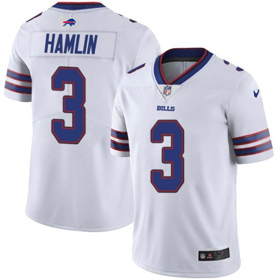 Men's White Buffalo Bills #3 Damar Hamlin Vapor Untouchable Limited Stitched Jersey