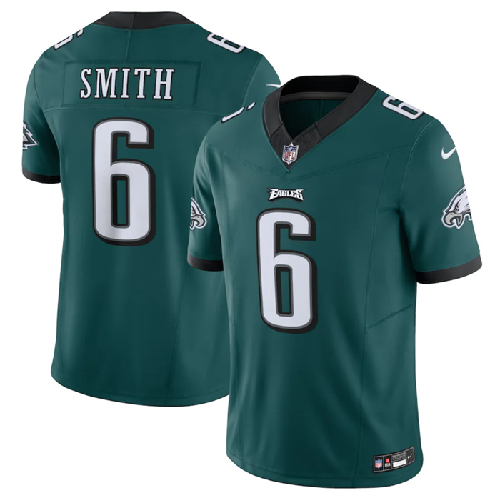 Men's Green Philadelphia Eagles #6 DeVonta Smith 2023 F.U.S.E. Vapor Untouchable Limited Stitched Football Jersey