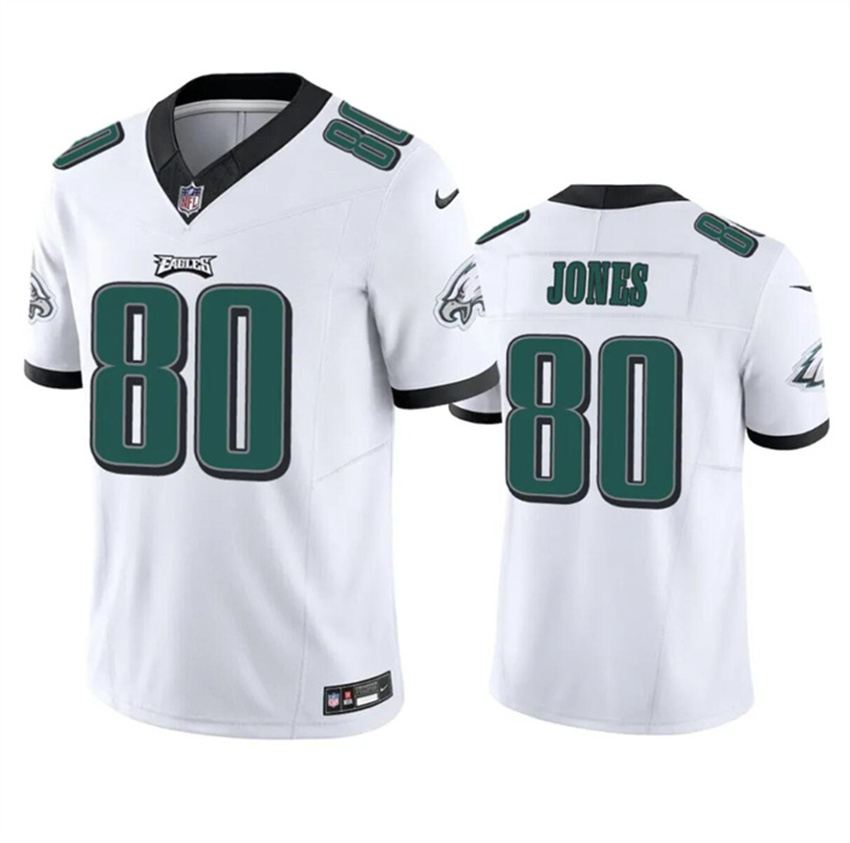 Men's White Philadelphia Eagles #80 Julio Jones 2023 F.U.S.E. Vapor Untouchable Limited Stitched Football Jersey