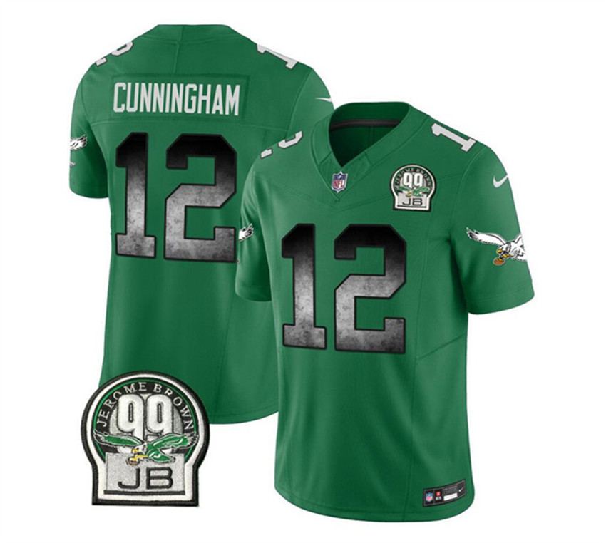 Men's Green Philadelphia Eagles #12 Randall Cunningham 2023 F.U.S.E. Throwback Vapor Untouchable Limited Stitched Football Jersey