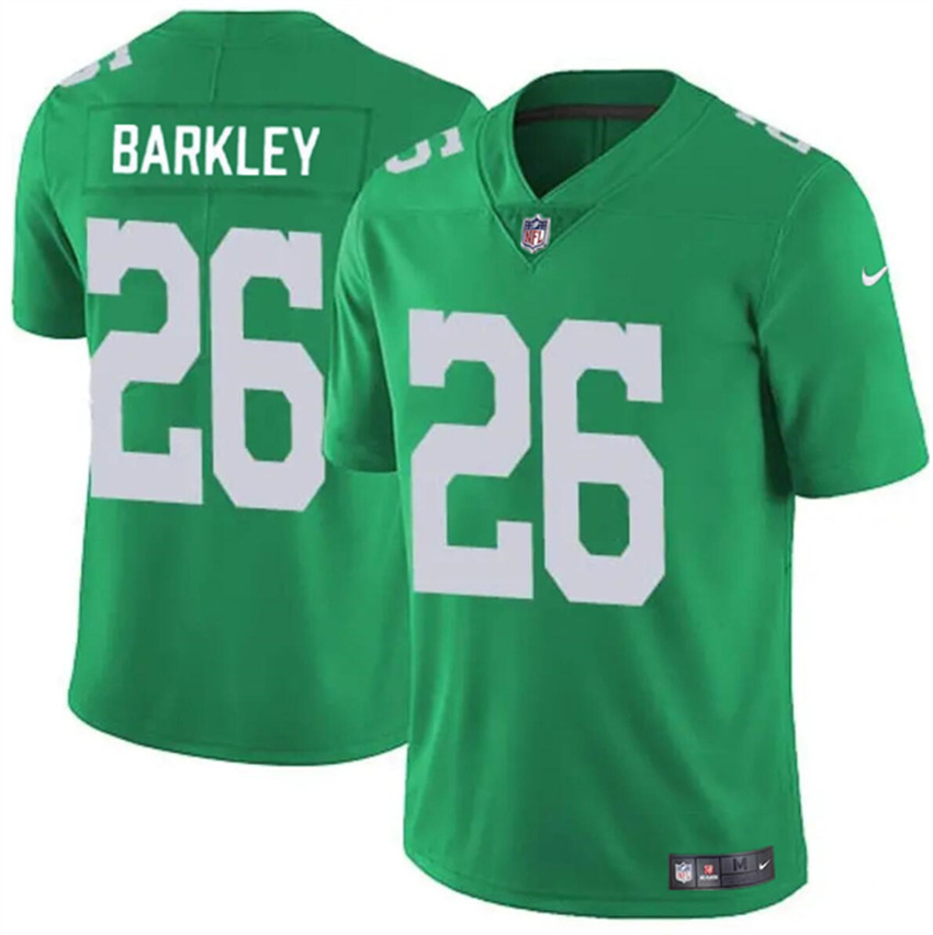 Men's Kelly Green Philadelphia Eagles #26 Saquon Barkley Vapor Untouchable Limited Stitched Football Jersey