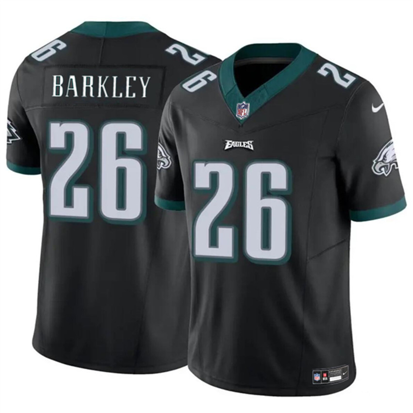 Men's Black Philadelphia Eagles #26 Saquon Barkley 2023 F.U.S.E. Vapor Untouchable Limited Stitched Football Jersey