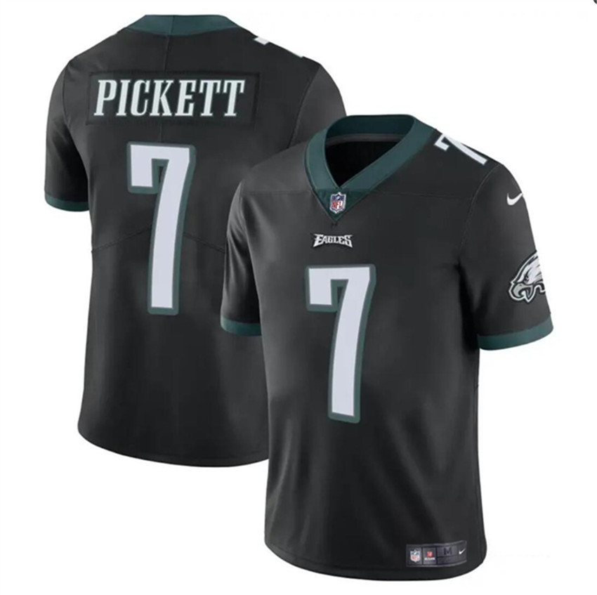 Men's Black Philadelphia Eagles #7 Kenny Pickett Vapor Untouchable Limited Stitched Football Jersey