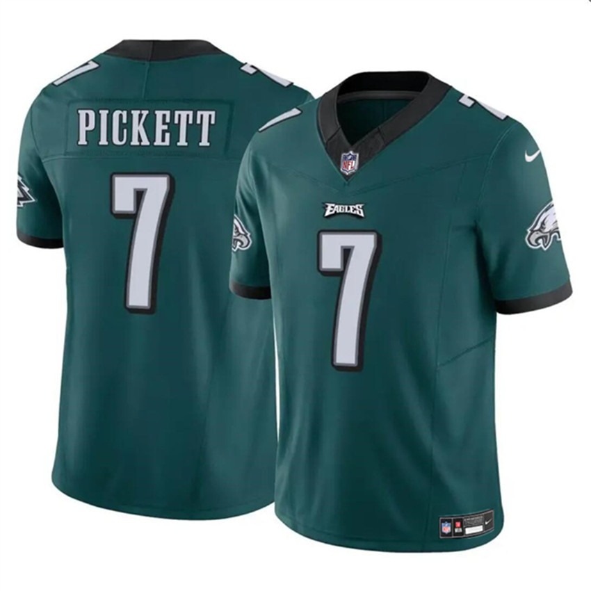 Men's Green Philadelphia Eagles #7 Kenny Pickett 2023 F.U.S.E Vapor Untouchable Limited Stitched Football Jersey