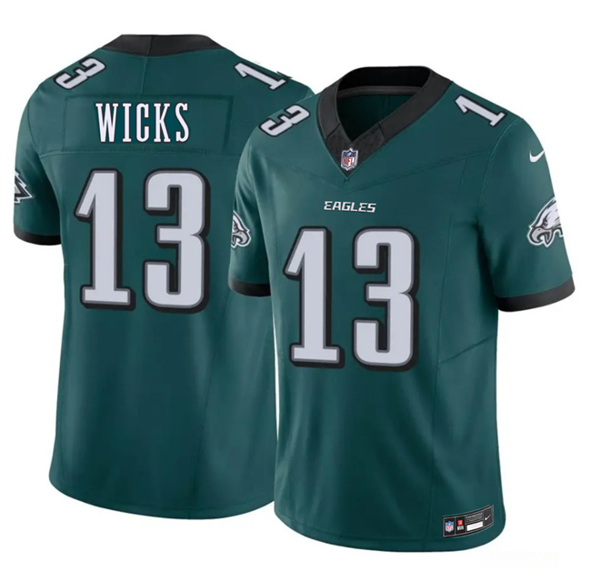 Men's Green Philadelphia Eagles #13 Dontayvion Wicks 2026 F.U.S.E. Vapor Untouchable
