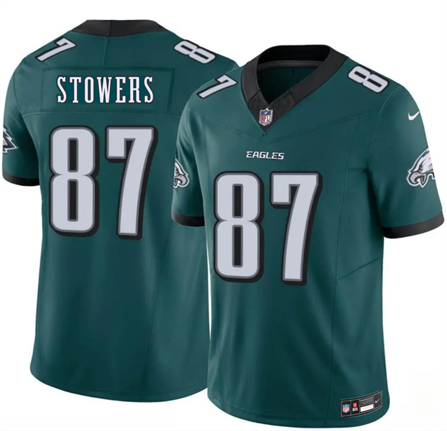 Men's Green Philadelphia Eagles #87 Eli Stowers 2026 Draft F.U.S.E. Vapor Untouchable Limited Stitched Football Jersey