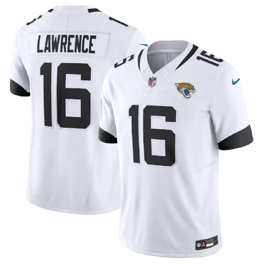Men's White Jacksonville Jaguars #16 Trevor Lawrence 2023 F.U.S.E Vapor Untouchable Limited Stitched Jersey