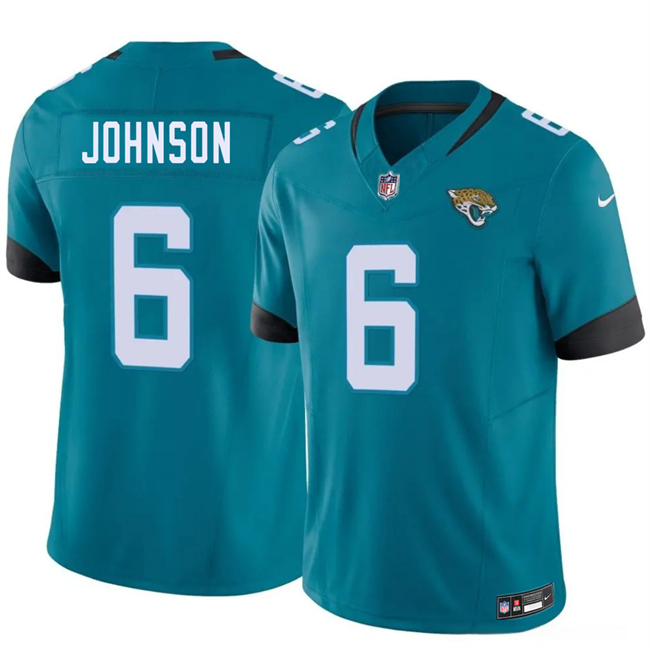 Men's Teal Jacksonville Jaguars #6 Antonio Johnson 2026 F.U.S.E. Vapor Untouchable Limited Stitched Jersey