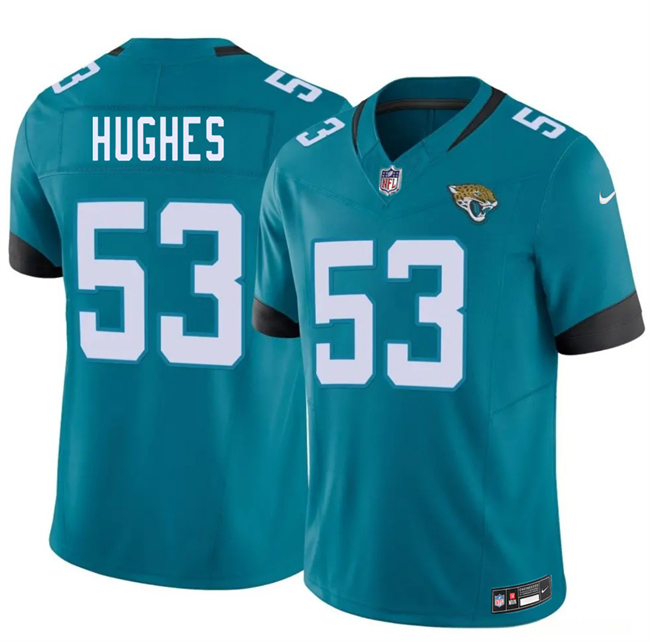 Men's Teal Jacksonville Jaguars #53 Parker Hughes 2026 Draft F.U.S.E. Vapor Untouchable Limited Stitched Jersey