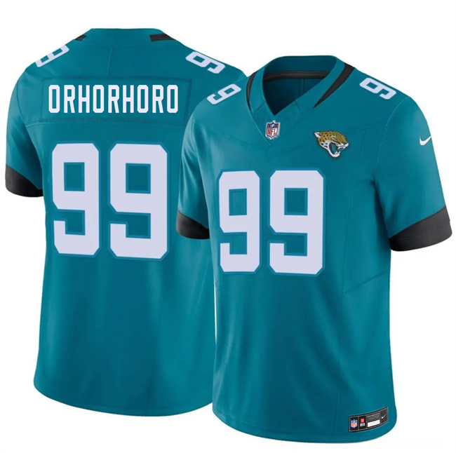 Men's Teal Jacksonville Jaguars #99 Ruke Orhorhoro 2026 F.U.S.E. Vapor Untouchable Limited Stitched Jersey