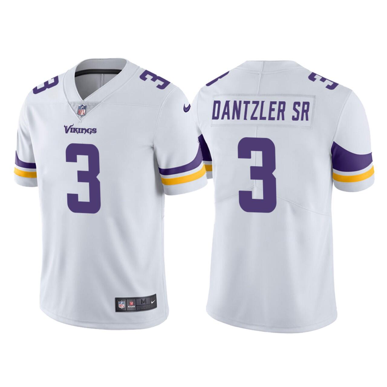 Men's White Minnesota Vikings #3 Cameron Dantzler Vapor Untouchable Limited Stitched Jersey