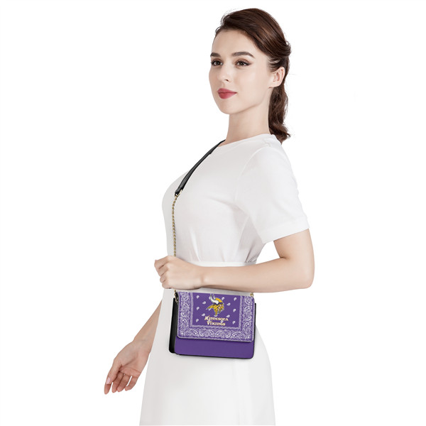 Minnesota Vikings PU Leather Crossbody Bags 001