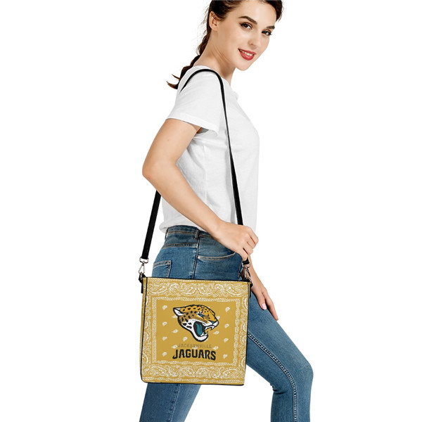 Jacksonville Jaguars PU Leather Bucket Handbag 001