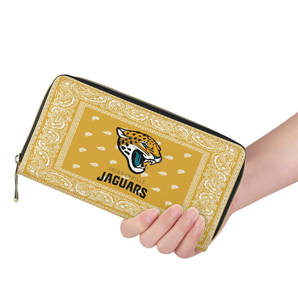 Jacksonville Jaguars PU Leather Zip Wallet 001