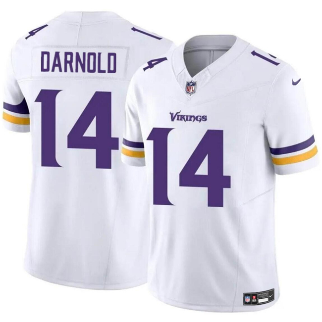 Men's White Minnesota Vikings #14 Sam Darnold 2024 F.U.S.E. Vapor Untouchable Limited Stitched Jersey