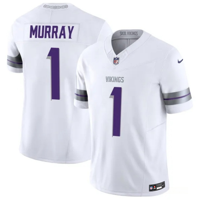 Men's White Minnesota Vikings #1 Kyler Murray 2026 F.U.S.E. Winter Warrior Limited Stitched Jersey