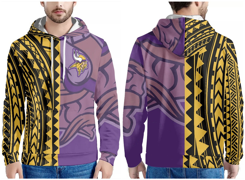 Men's Gold/Black/Purple Minnesota Vikings Pullover Hoodie