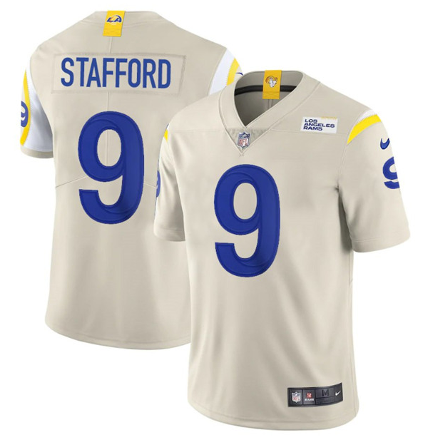 Men's Bone Los Angeles Rams #9 Matthew Stafford 2020 Vapor Untouchable Limited Stitched Jersey