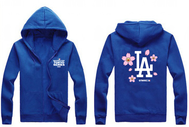 Men's Royal Los Angeles Dodgers 2025 Tokyo Series Full-Zip Hoodie