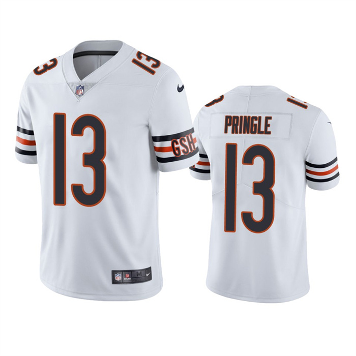 Men's White Chicago Bears #13 Byron Pringle Vapor Untouchable Limited Stitched Football Jersey