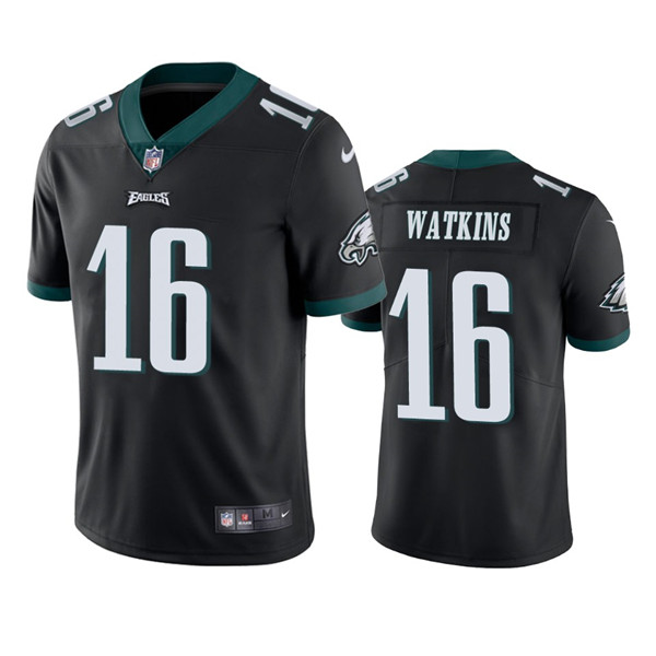Men's Black Philadelphia Eagles #16 Quez Watkins 2022 Vapor Untouchable Limited Stitched Jersey