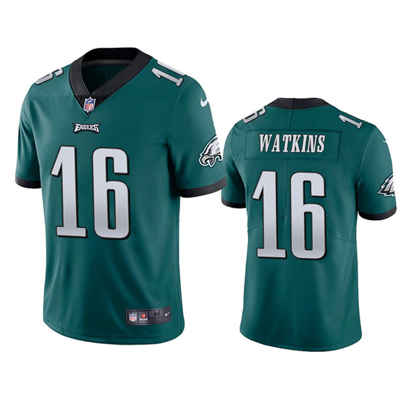 Men's Green Philadelphia Eagles #16 Quez Watkins 2022 Vapor Untouchable Limited Stitched Jersey