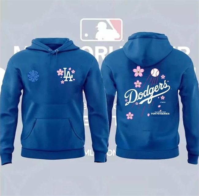 Men's Royal Los Angeles Dodgers 2025 Tokyo Series Pullover Hoodie