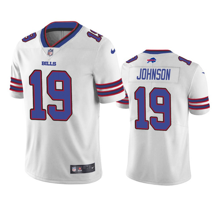 Men's White Buffalo Bills #19 KeeSean Johnson Vapor Untouchable Limited Stitched Jersey