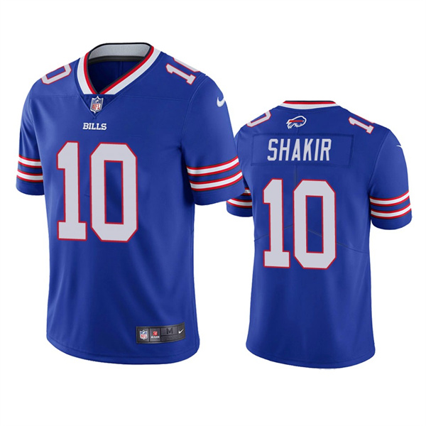 Men's Blue Buffalo Bills #10 Khalil Shakir Vapor Untouchable Limited Stitched Jersey
