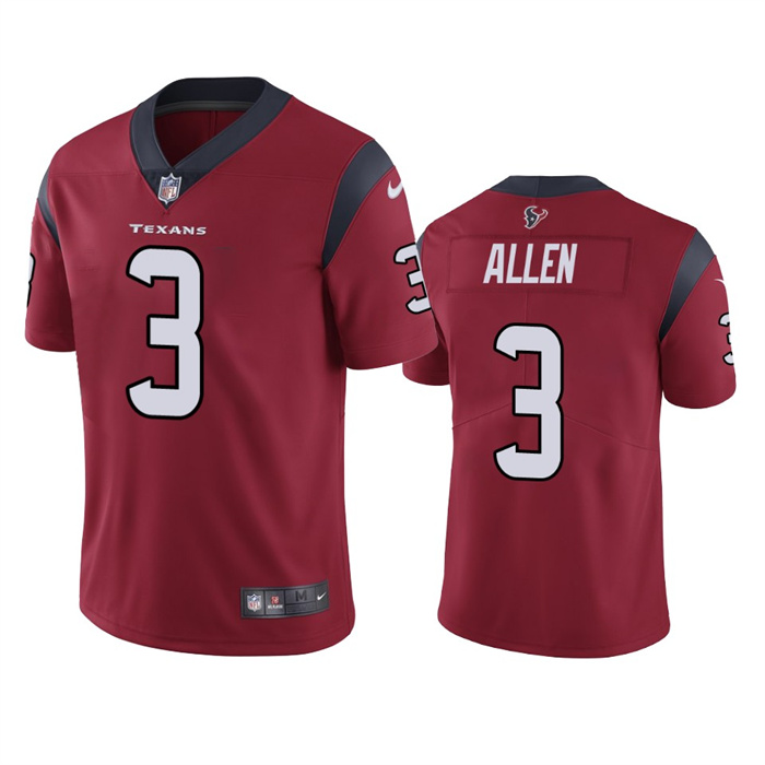 Men's Red Houston Texans #3 Kyle Allen Vapor Untouchable Limited Stitched Jersey