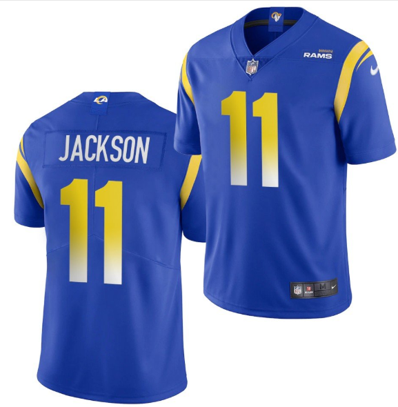 Men's Blue Los Angeles Rams #11 DeSean Jackson 2020 Vapor Untouchable Limited Stitched Jersey