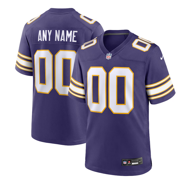 Men's Purple Minnesota Vikings Active Player Custom 2023 Limited Stitched Jersey