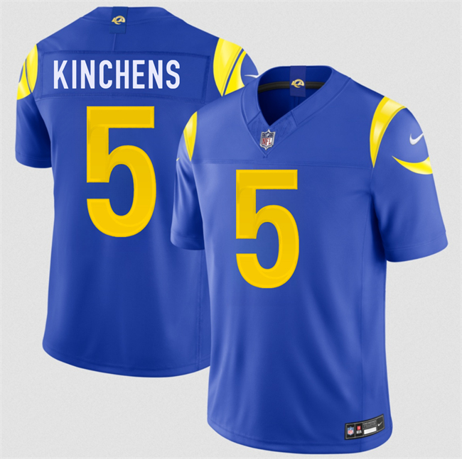 Men's Royal Los Angeles Rams #5 Kamren Kinchens 2026 F.U.S.E. Vapor Limited Stitched