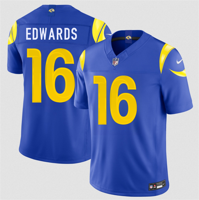 Men's Royal Los Angeles Rams #16 Tru Edwards 2026 F.U.S.E. Vapor Limited Stitched Football