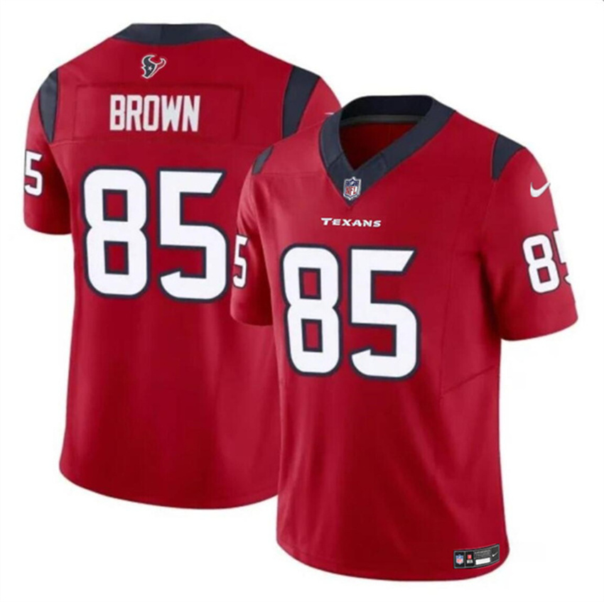 Men's Red Houston Texans #85 Noah Brown 2023 F.U.S.E Vapor Untouchable Stitched Football Jersey