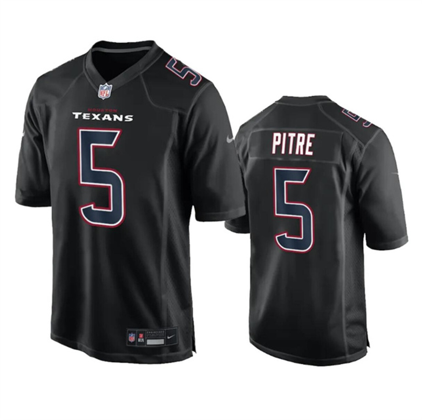 Men's Black Houston Texans #5 Jalen Pitre Fashion Vapor Untouchable Limited Stitched Football Jersey