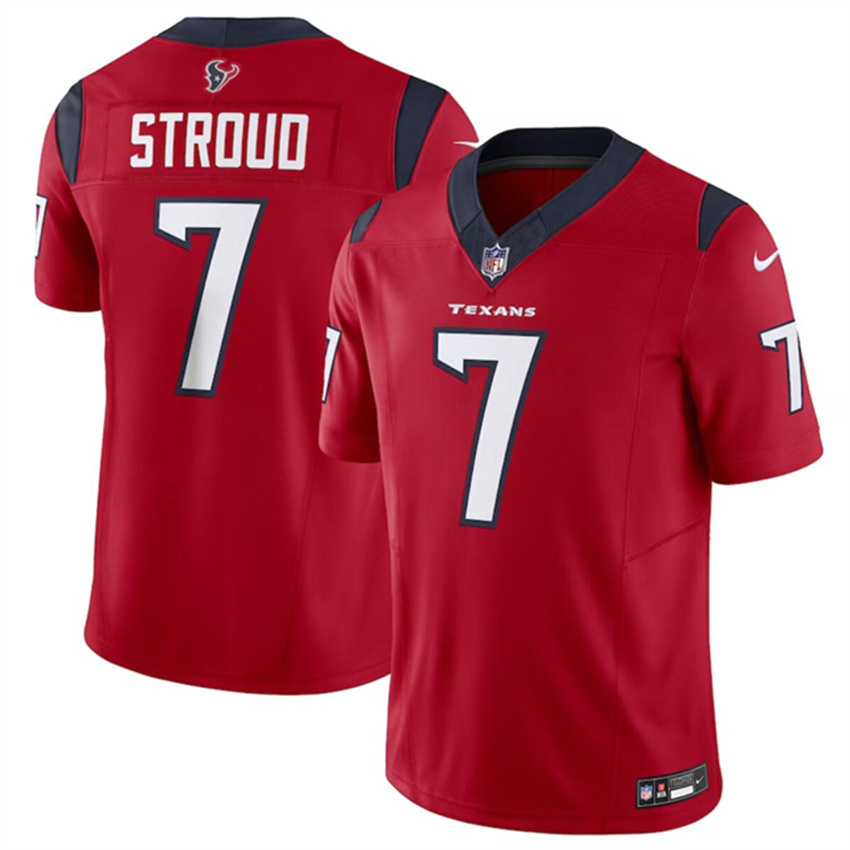 Men's Red Houston Texans #7 C.J. Stroud 2023 F.U.S.E Vapor Untouchable Stitched Football Jersey