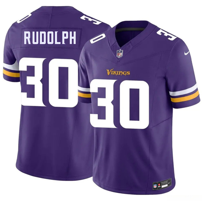Men's Purple Minnesota Vikings #30 Trayvon Rudolph 2026 F.U.S.E. Vapor Untouchable Limited Stitched Jersey