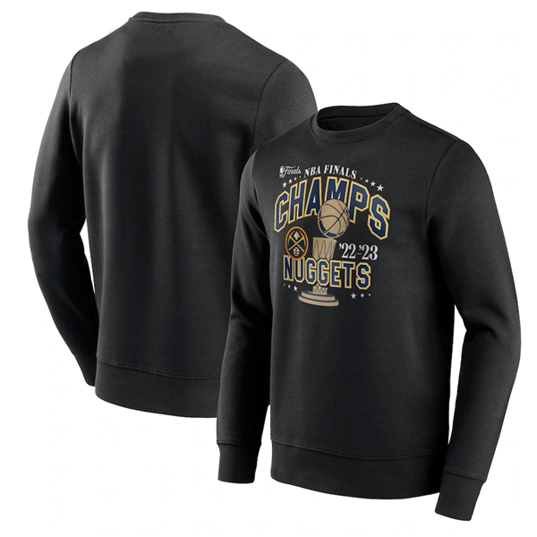 Men's Black Denver Nuggets 2023 Champions Slip Graphic Crew Sweatshirt