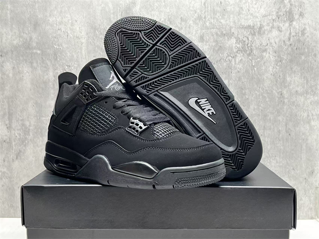 Women's Black Running weapon Jordan 4 Shoes 037