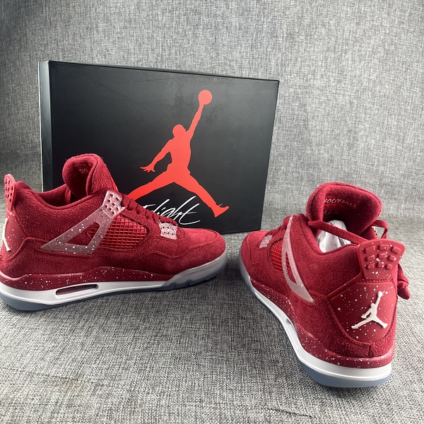Women's Red Running weapon Air Jordan 4 Shoes 079