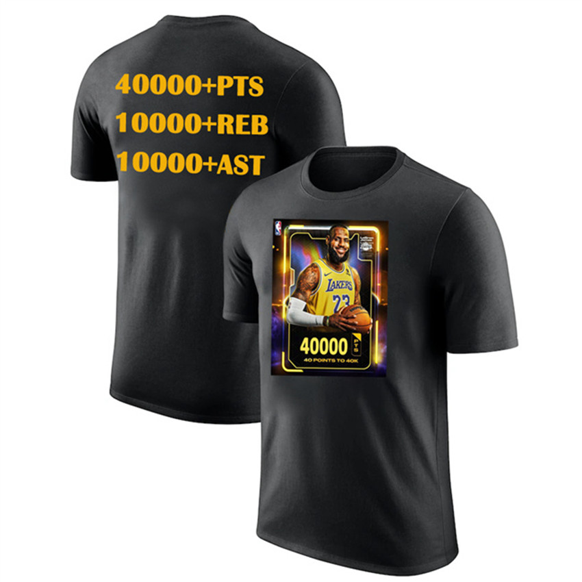 Men's Black Los Angeles Lakers #23 LeBron James T-Shirt