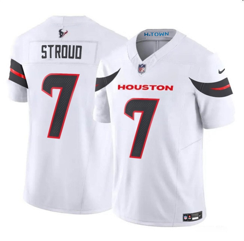 Men's White Houston Texans #7 C.J. Stroud 2024 Vapor F.U.S.E. Limited Stitched Jersey
